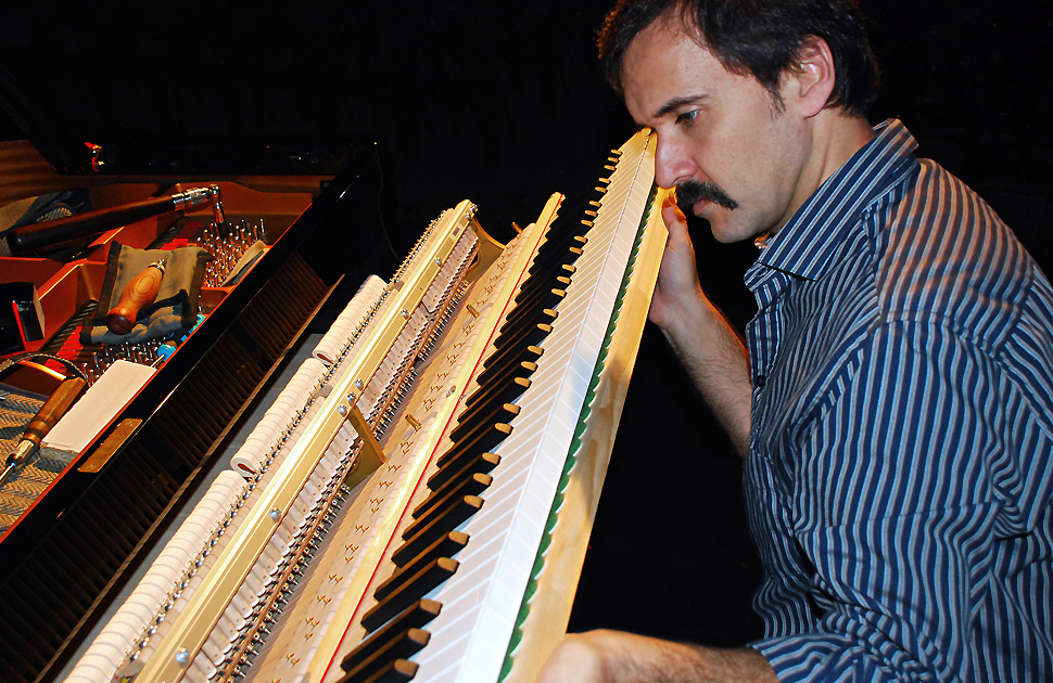 Mecanisme d’un piano de cua